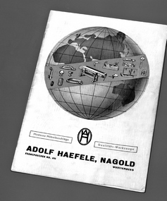 Primer catálogo de herrajes para muebles Häfele